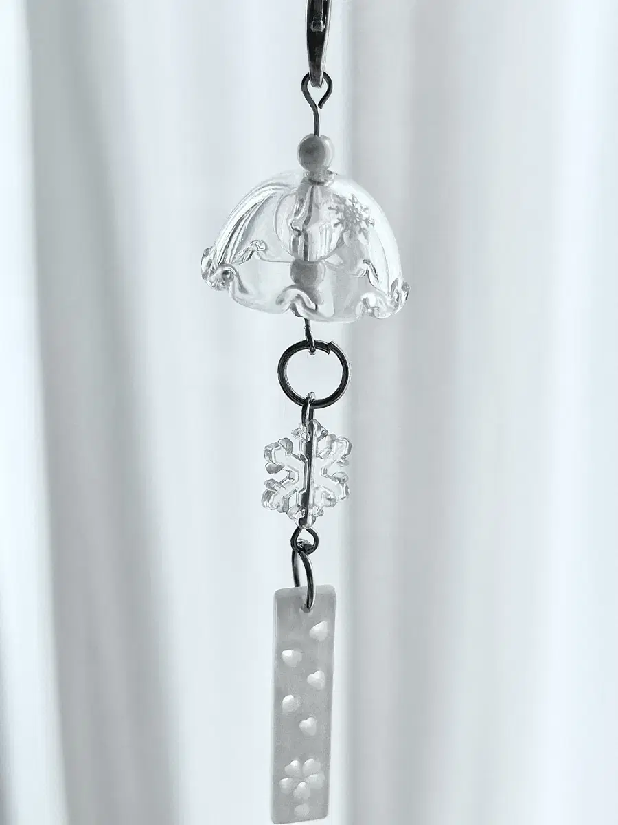 Winter Jellyfish Keyring